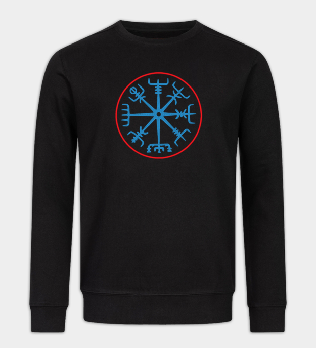 Vegvísir besticktes Sweatshirt