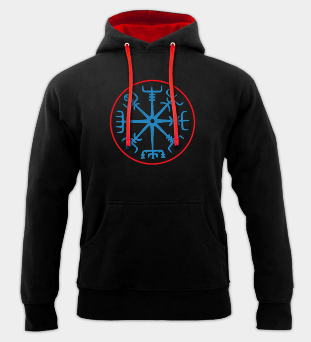 Vegvísir bestickter Hoodie