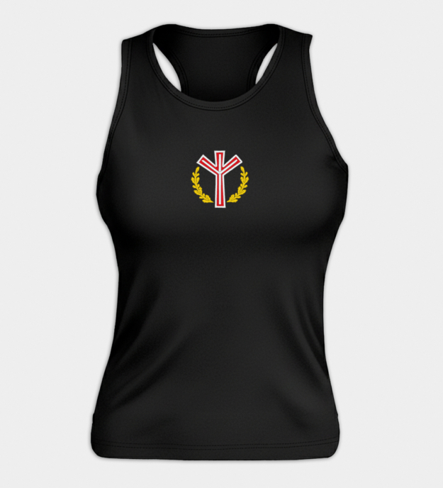 Algiz-Rune besticktes Damen-Top
