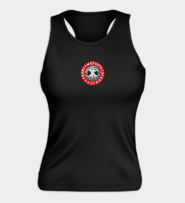 Yggdrasil besticktes Damen-Top