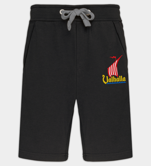 Valhalla Drakkar bestickte Bermudashorts