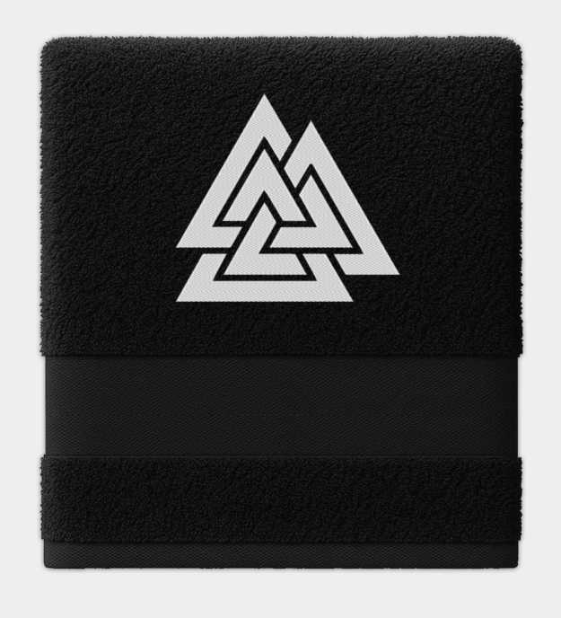 Valknut besticktes Handtuch