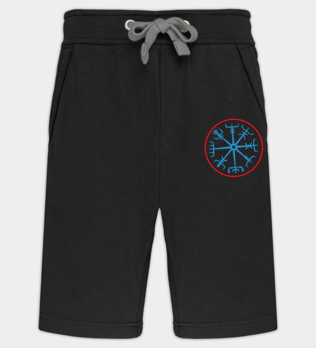 Vegvísir bestickte Bermudashorts