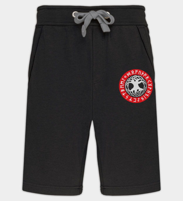 Yggdrasil bestickte Bermudashorts
